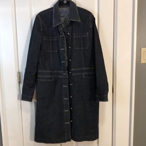 Faconnable Long Denim Jacket size M